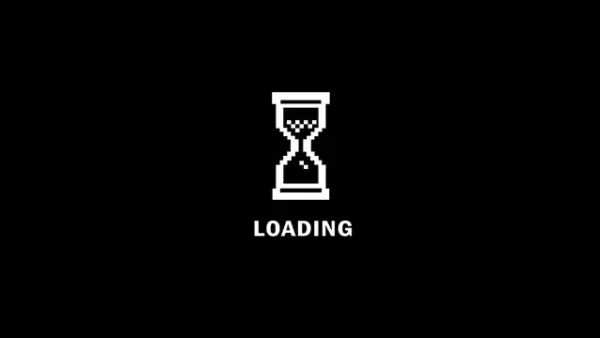 Hourglass loading animation video